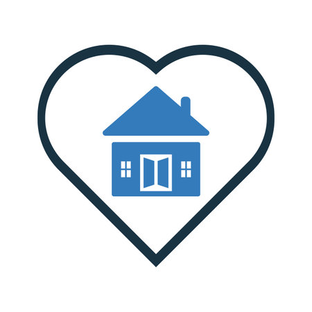 Favorite real state icon for any use like print media, web, stock images, commercial use or any kind of design project.のイラスト素材