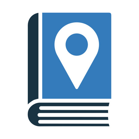 Journey, road map, travel book icon. Beautiful, meticulously designed icon. Well organized and editable Vector for any uses.のイラスト素材