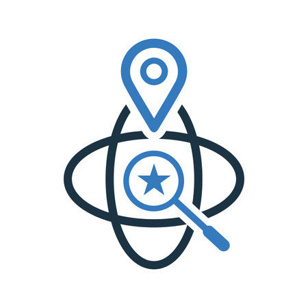 Local SEO icon - Perfect use for designing and developing websites, printed files and presentations, Promotional Materials and many more. Vector EPS file.のイラスト素材