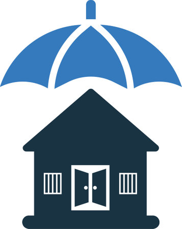 Home, insurance, property icon. Beautiful, meticulously designed icon. Well organized and editable Vector for any uses.のイラスト素材