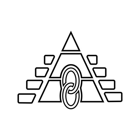 Link-pyramid icon - Perfect use for designing and developing websites, printed files and presentations, Promotional Materials and many more. Vector EPS file.のイラスト素材
