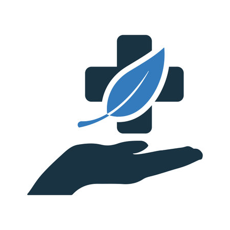 Alternative medicine, herbal, traditional medicine icon, vector graphics for various use.のイラスト素材