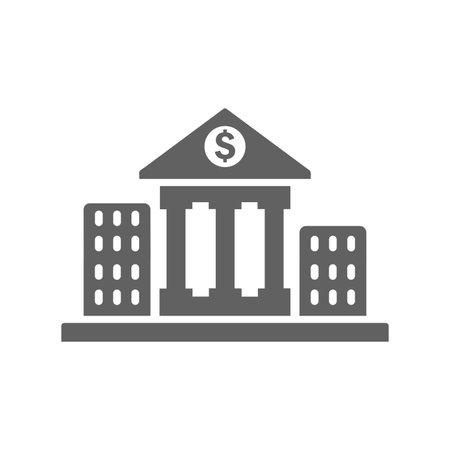 Bank, courthouse, finance icon. Beautiful design and fully editable vector for commercial, print media, web or any type of design projects.のイラスト素材