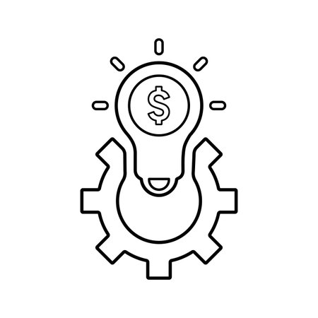 Business Solution icon symbol for use on mobile apps, print media and web design or any type of design projects.のイラスト素材