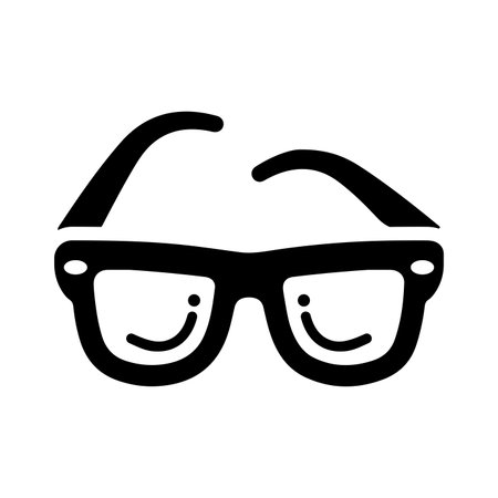 Eye glasses icon, Optical glasses, vector graphics for various use.のイラスト素材