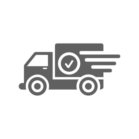 Fast Delivery Icon. Use for commercial, print media, web or any type of design projects.のイラスト素材
