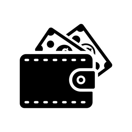 Money bag, payment, wallet icon for any use like print media, web, stock images, commercial use or any kind of design project.のイラスト素材