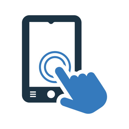 Mobile touch, gesture screen icon - Well organized and editable Vector design using in commercial purposes, print media, web or any type of design projects.のイラスト素材