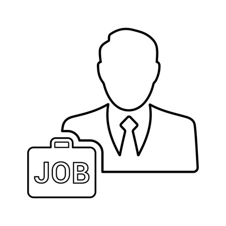Job Candidate icon use in mobile and app development or commercial purposes or any type of design projects.のイラスト素材