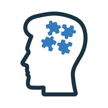 Mental health, psychology, therapy icon. Use for commercial, print media, web or any type of design projects.のイラスト素材