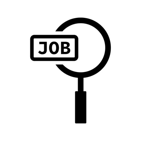 Looking Job icon use in mobile and app development or commercial purposes or any type of design projects.のイラスト素材