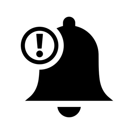 Notification, bell icon use in mobile and app development or commercial purposes or any type of design projects.のイラスト素材