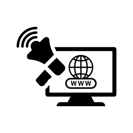 Online promotion icon use in mobile and app development or commercial purposes or any type of design projects.のイラスト素材