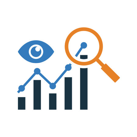 Prediction, research icon use in mobile and app development or commercial purposes or any type of design projects.のイラスト素材