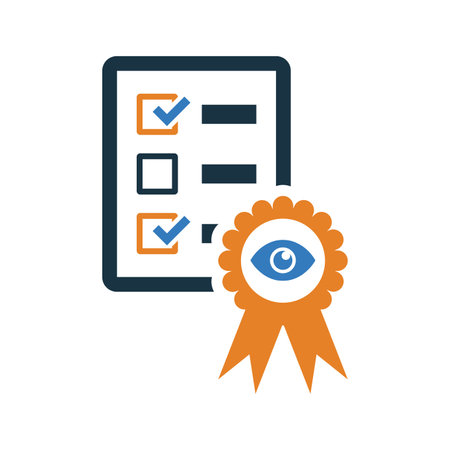 Quality control checklist icon. Fully editable vector EPS use for printed materials and infographics, web or any kind of design project.のイラスト素材