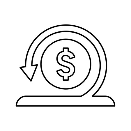 Refund, money back icon. Fully editable vector EPS use for printed materials and infographics, web or any kind of design project.のイラスト素材