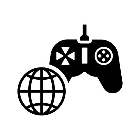 Joystick, international games icon. Flat style vector EPS use in infographics,web design,...
