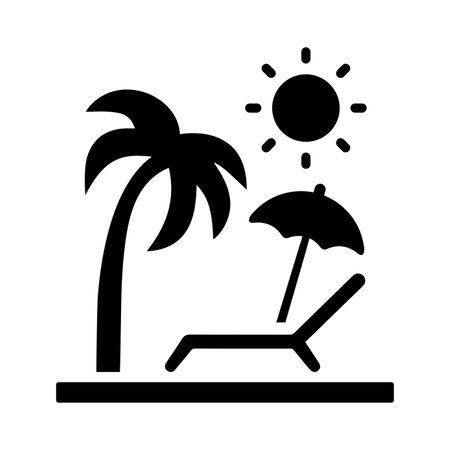 Summer, vacation icon. Flat style vector EPS use in infographics,web design, presentations and on printed materials.のイラスト素材
