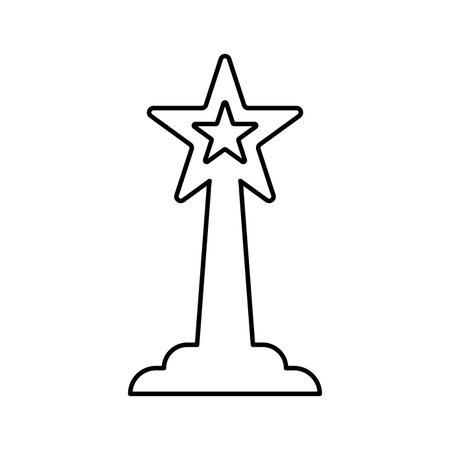 Star Award Icon symbol for use on mobile apps, print media and web design or any type of design projects.のイラスト素材