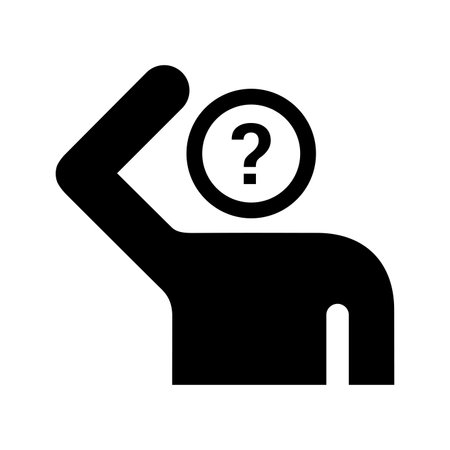 Doubt icon. Flat style vector EPS use in infographics,web design, presentations and on printed materials.のイラスト素材