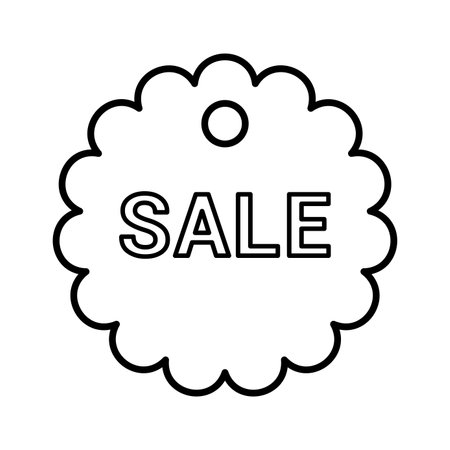 Sale Badge icon. Fully editable vector EPS use for printed materials and infographics, web or any kind of design project.のイラスト素材