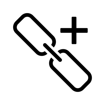 Link Building icon use in mobile and app development or commercial purposes or any type of design projects.のイラスト素材