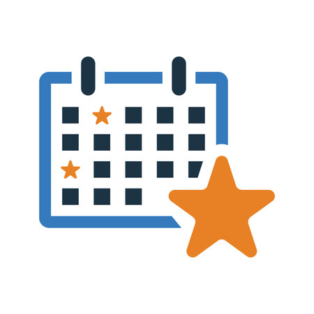 Event Schedule icon. Flat style vector EPS use in infographics,web design, presentations and on printed materials.のイラスト素材