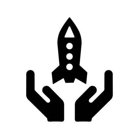 Start up icon. Fully editable vector EPS use for printed materials and infographics, web or any kind of design project.のイラスト素材