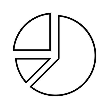Pie Chart icon. use in mobile and app development or commercial purposes or any type of design projects.のイラスト素材