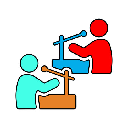 Debate icon is use in designing and developing websites, commercial, print media, web or any type of design project.のイラスト素材