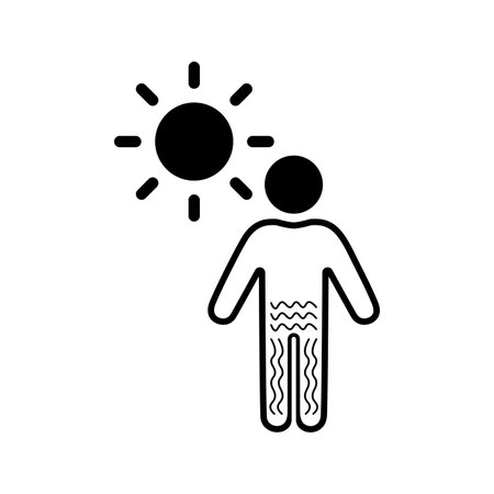 Summer, dehydration icon is use in designing and developing websites, commercial, print media, web or any type of design project.のイラスト素材