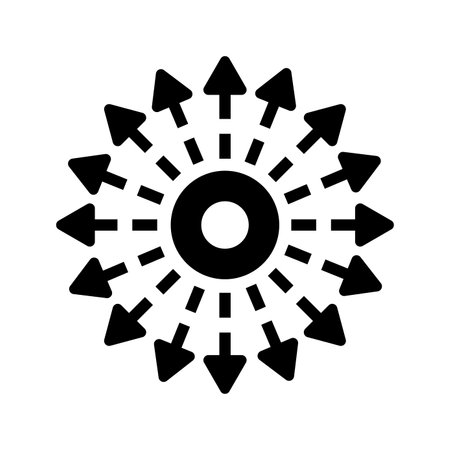 Diffusion, dispersal icon. Beautiful design and fully editable vector for commercial use, printed files and presentations, Promotional Materials, web or any type of design project.のイラスト素材