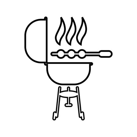 Barbecue, cooking icon - Vector EPS file. Perfect use for print media, web, stock images, commercial use or any kind of design project.のイラスト素材