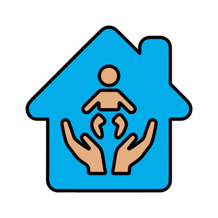 Orphanage icon for graphic and web design or commercial purposes.のイラスト素材