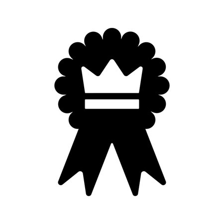 Emblem Reputation Icon - Beautiful vector design. Perfect use for web, print media, online design, commercial use or any kind of design project.のイラスト素材