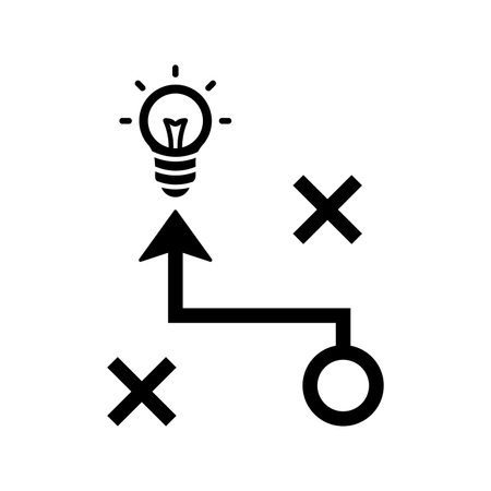 Creative Tactics icon symbol for use on mobile apps, print media and web design or any type of design projects.のイラスト素材