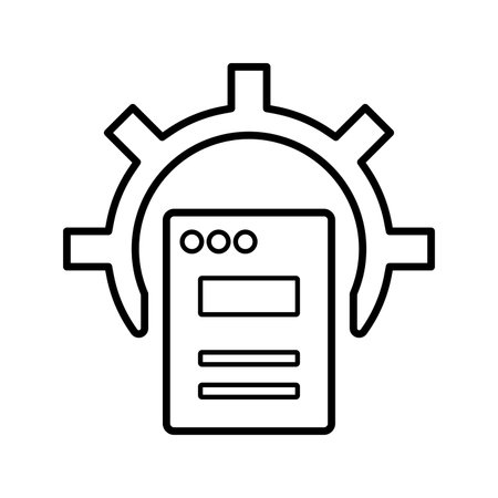 Website Optimization icon. Fully editable vector EPS use for printed materials and infographics, web or any kind of design project.のイラスト素材