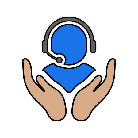 Support icon. Gorgeous vector design suitable for web, print media, online design, commercial purposes, or any kind of design project.のイラスト素材