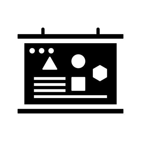 Presentation icon. Gorgeous vector design suitable for web, print media, online design, commercial purposes, or any kind of design project.のイラスト素材