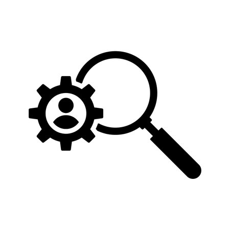 Seo expert finding icon. Gorgeous vector design suitable for web, print media, online design, commercial purposes, or any kind of design project.のイラスト素材