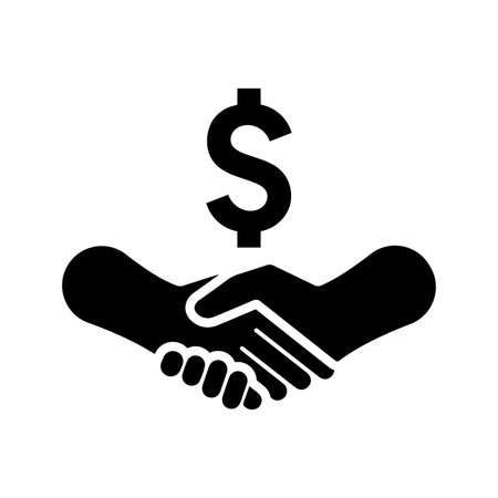 Business Agreement Dollars Stock. Striking design ideal for web, print files, online design, commercial use, or any type of design project.のイラスト素材