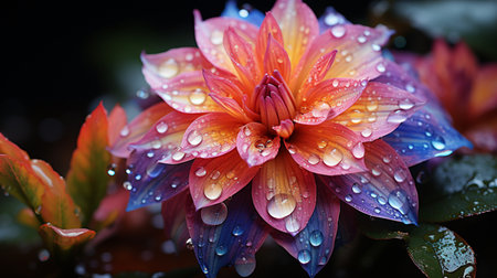 the colorful colors of this flower are beautiful.の素材