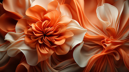 Abstract orange flower texture.の素材