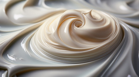 Macro of face cream.の素材
