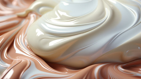 Macro of face cream.の素材