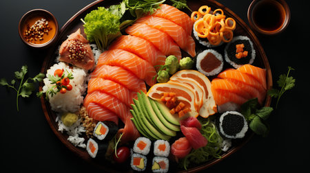 Arranged Sushi Platter.の素材