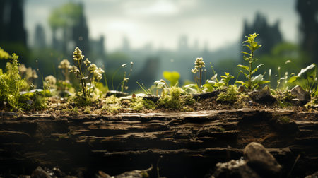 Ground on clear background.の素材