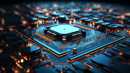 circuit board background.の素材