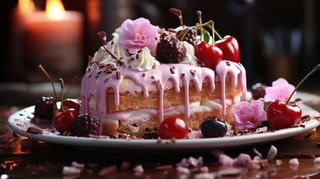close up of a cake.の素材