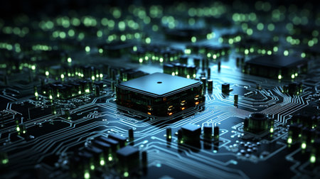circuit board background.の素材